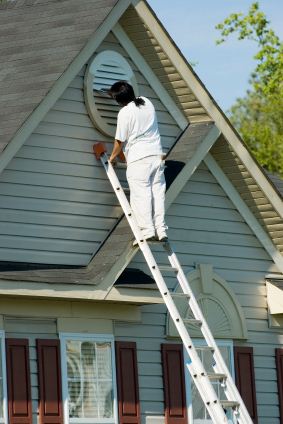 Exterior Painting being performed by an experienced JPS Painting painter.